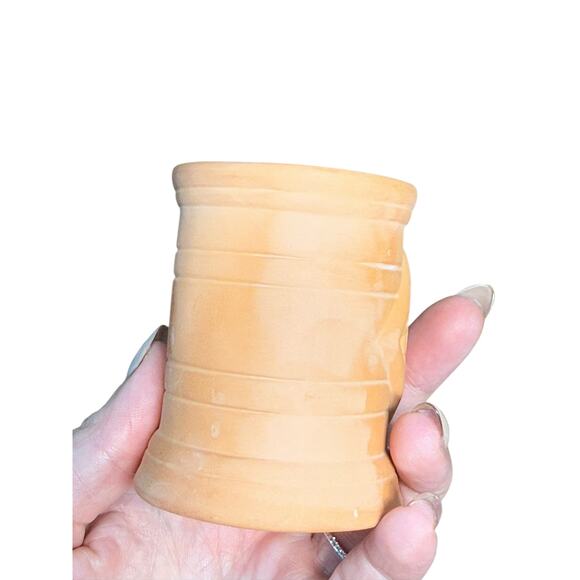 Tabasco Hot Sauce Bottle Holder Ceramic 3" Terracotta Mini Toothpick Jar Vintage - Picture 8 of 10